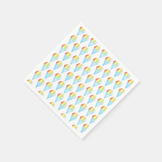 Farbenfrohe Cold Cone Dessert Serviette (Ecke)