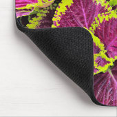 Farbenfrohe Coleus-Blätter Mousepad (Ecke)