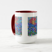 Farbenfrohe Colorado-Flagge und lebendige Landscha Tasse (Vorderseite Links)