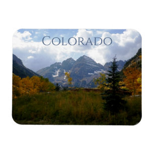 Farbenfrohe Colorado - Maroon Bells Magnet