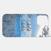 Farbenfrohe Colorado Winterschnee Case-Mate iPhone Hülle (Rückseite (Horizontal))