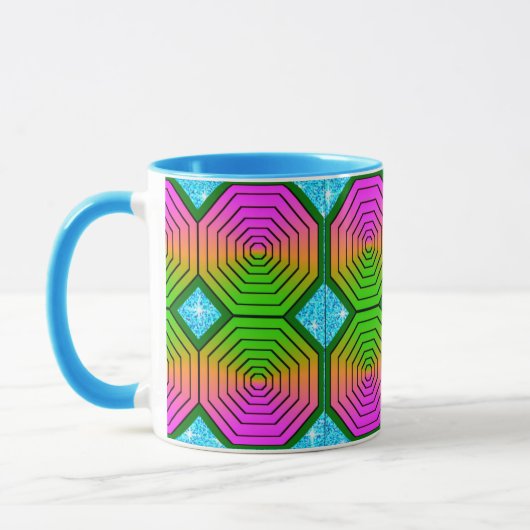 Farbenfrohe Combo-Tasse für digitales Design - per Tasse (Links)