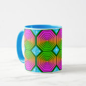 Farbenfrohe Combo-Tasse für digitales Design - per Tasse (Vorderseite Links)