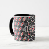 Farbenfrohe Combo-Tasse für digitales Design - per Tasse (Vorderseite Links)
