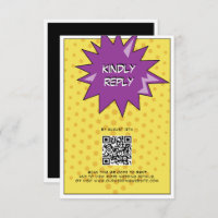 Farbenfrohe Comic Buch Pop Hochzeit