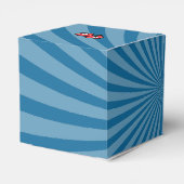 Farbenfrohe Comic Buch Pop Hochzeit Geschenkschachtel (Rückseite)