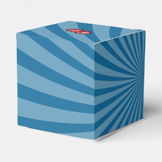 Farbenfrohe Comic Buch Pop Hochzeit Geschenkschachtel (Rückseite)