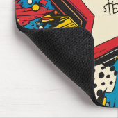 Farbenfrohe Comic Pop Kunst Sternexplosion Explosi Mousepad (Ecke)