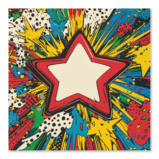 Farbenfrohe Comic Pop Kunst Sternexplosion Explosi Tapete