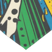 Farbenfrohe Comic Pop Kunst Sternexplosion Explosi Tischdecke (Schrägansicht)