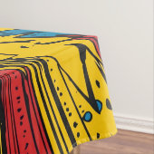 Farbenfrohe Comic Pop Kunst Sternexplosion Explosi Tischdecke (Beispiel)