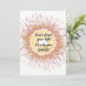 Farbenfrohe Confetti Das ist der Grund, warum man  (Stehend Vorderseite)