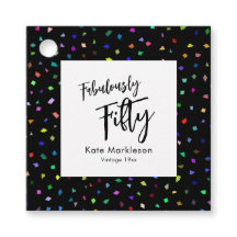 Farbenfrohe Confetti fabelhaft fifty Black & White