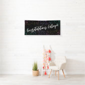 Farbenfrohe Confetti Handwriting Gratulation Banner (Insitu)