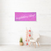 Farbenfrohe Confetti Handwriting Gratulation Banner (Insitu)