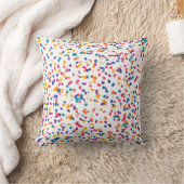Farbenfrohe Confetti Kids Throw Kissen (Decke)