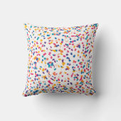 Farbenfrohe Confetti Kids Throw Kissen (Rückseite)