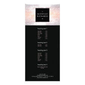 Farbenfrohe Confetti Regenmuster Moderne Werbekarte (Vorne)