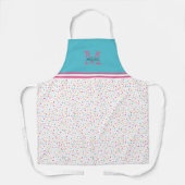 Farbenfrohe Confetti Sprinkles | Monogramm Schürze (Vorderseite)