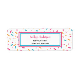 Farbenfrohe Confetti Sprinkles | Rücksendeadresse