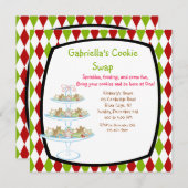Farbenfrohe Cookie Tray Holiday Cookie Swap lädt e (Vorne/Hinten)