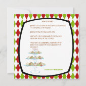 Farbenfrohe Cookie Tray Holiday Cookie Swap lädt e (Rückseite)