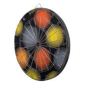 Farbenfrohe, coole, moderne, trendige Abstraktion  Dartscheibe (Vorderseite rechts)