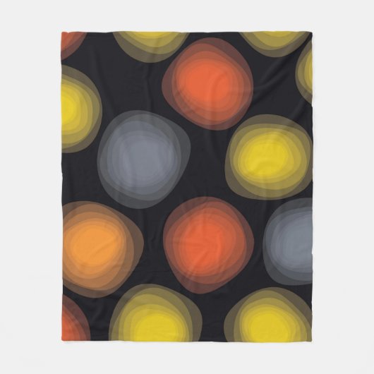 Farbenfrohe, coole, moderne, trendige Abstraktion Fleecedecke (Vorderseite)