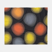 Farbenfrohe, coole, moderne, trendige Abstraktion Fleecedecke (Vorderseite (Horizontal))