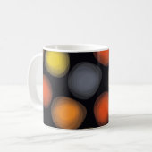 Farbenfrohe, coole, moderne, trendige Abstraktion Kaffeetasse (Vorderseite Links)