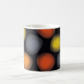 Farbenfrohe, coole, moderne, trendige Abstraktion Kaffeetasse (Mittel)