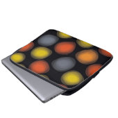 Farbenfrohe, coole, moderne, trendige Abstraktion Laptopschutzhülle (Vorne Knopf)