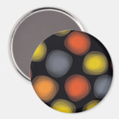 Farbenfrohe, coole, moderne, trendige Abstraktion Magnet (Vorderseite/Rückseite)