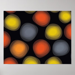 Farbenfrohe, coole, moderne, trendige Abstraktion  Poster