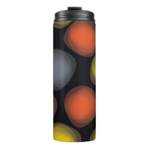 Farbenfrohe, coole, moderne, trendige Abstraktion  Thermosbecher