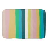 Farbenfrohe Coole Streifen Badematte (Vorderseite)