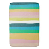 Farbenfrohe Coole Streifen Badematte (Vorderseite Vertikal)