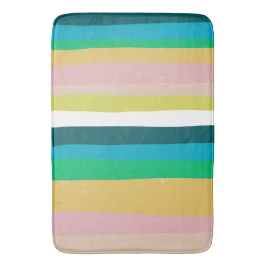 Farbenfrohe Coole Streifen Badematte (Vorderseite Vertikal)