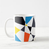 Farbenfrohe, coole, trendige, moderne geometrische kaffeetasse (Links)