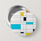 Farbenfrohe, coole, trendige, moderne Illustration Button (Vorne & Hinten)