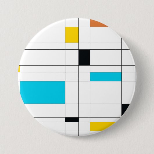 Farbenfrohe, coole, trendige, moderne Illustration Button (Vorderseite)