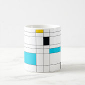 Farbenfrohe, coole, trendige, moderne Illustration Kaffeetasse (Mittel)