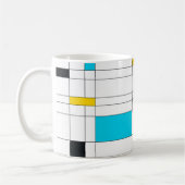 Farbenfrohe, coole, trendige, moderne Illustration Kaffeetasse (Links)