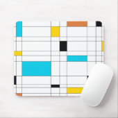 Farbenfrohe, coole, trendige, moderne Illustration Mousepad (Mit Mouse)