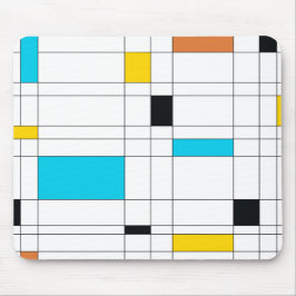 Farbenfrohe, coole, trendige, moderne Illustration Mousepad