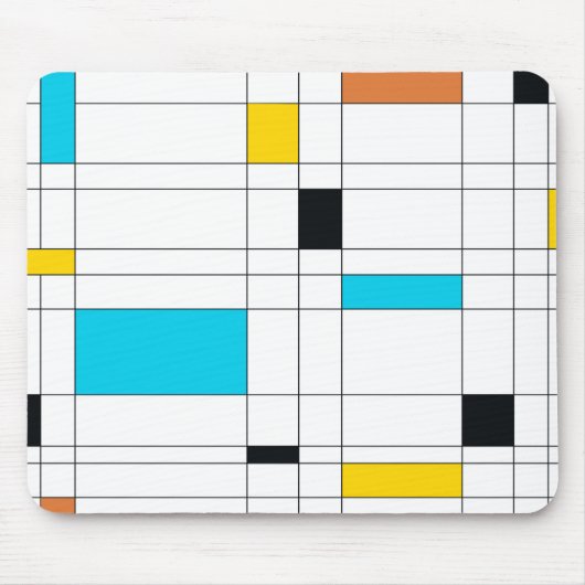 Farbenfrohe, coole, trendige, moderne Illustration Mousepad (Vorne)