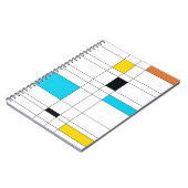 Farbenfrohe, coole, trendige, moderne Illustration Notizblock (Linke Seite)