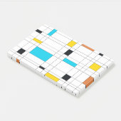 Farbenfrohe, coole, trendige, moderne Illustration Post-it Klebezettel (angewinkelt)