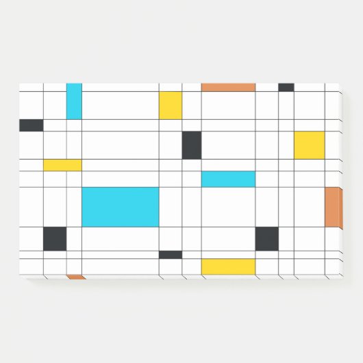 Farbenfrohe, coole, trendige, moderne Illustration Post-it Klebezettel (Vorderseite)