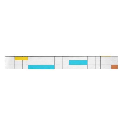 Farbenfrohe, coole, trendige, moderne Illustration Satinband (Vorderseite)
